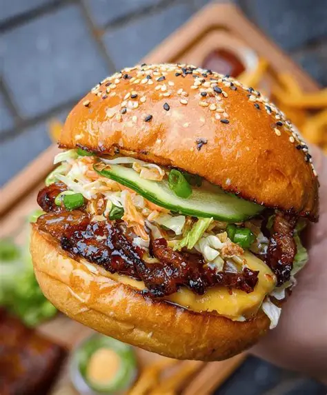 Korean Spicy Chicken Burger 